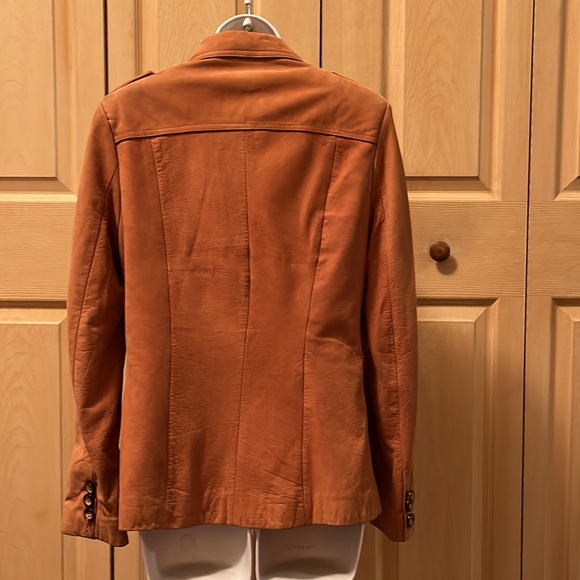 Vintage GEORGETOWN LEATHER DESIGN Button Down Blazer Jacket S - Picture 4 of 16